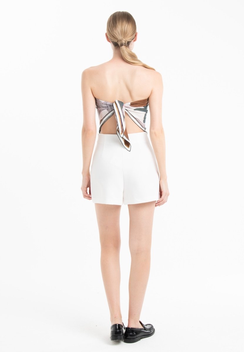 UNI 15 Carré en soie imprimé floral multicouleur - Studio cashmere8