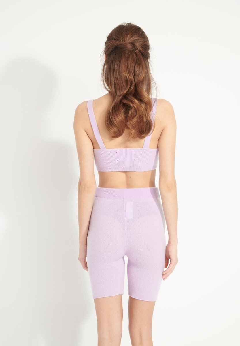 AVA 7 Brassière en cachemire déjaugé lilas - Studio cashmere8