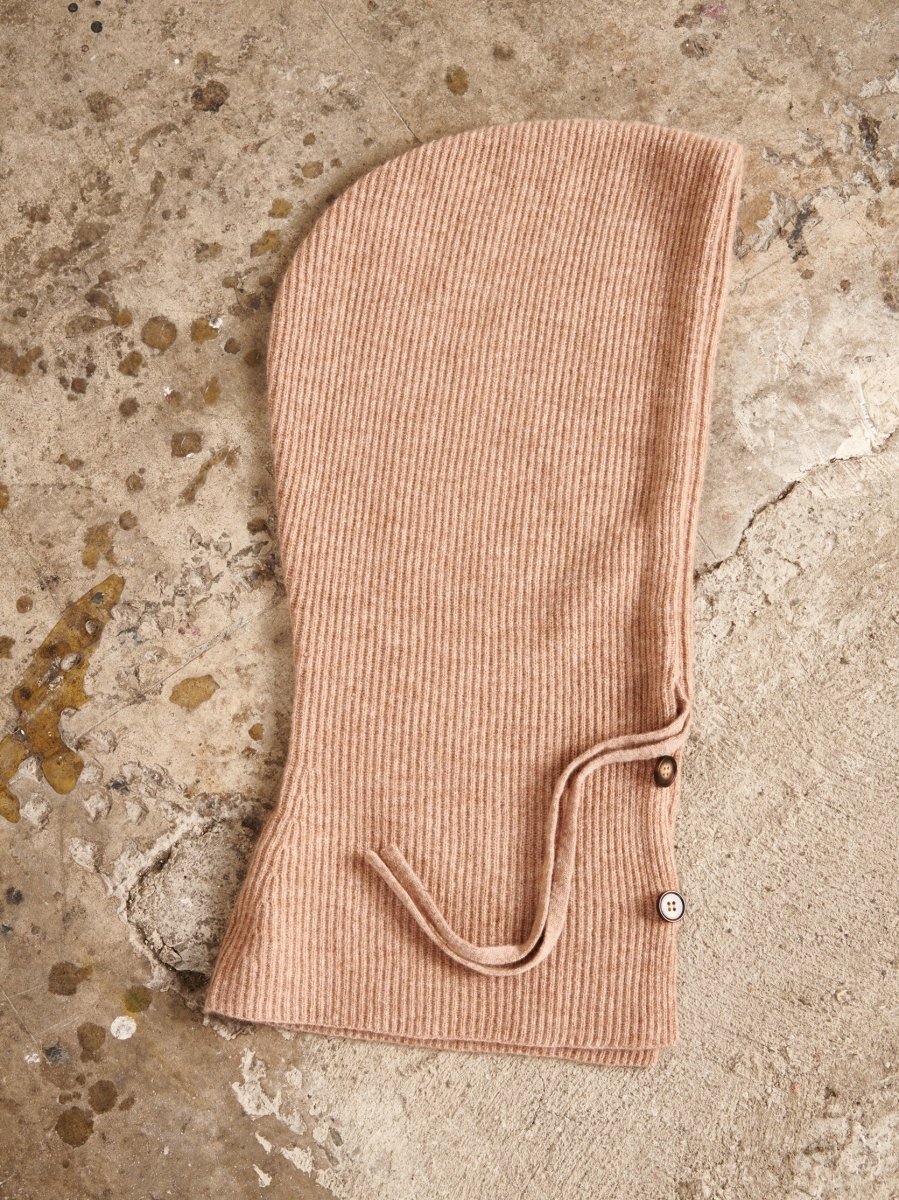 Bonnet cachemire beige foncé femme - UNI 20 - Studio cashmere8