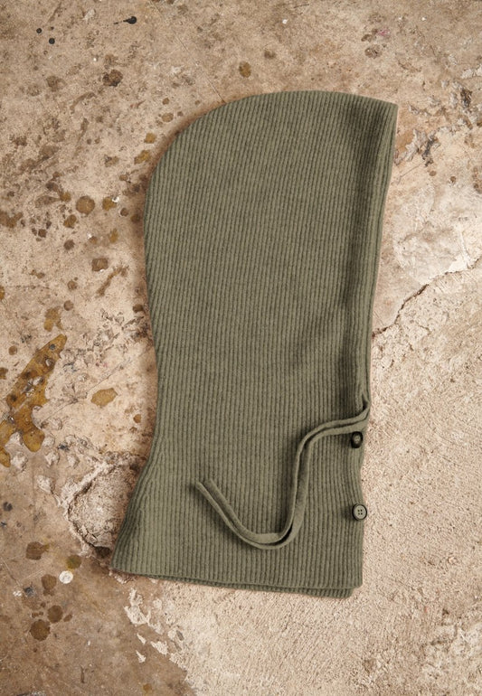 Bonnet cachemire kaki taupe chiné femme - UNI 20 - Studio cashmere8