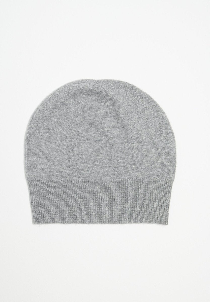 Bonnet en cachemire gris clair - Studio cashmere8