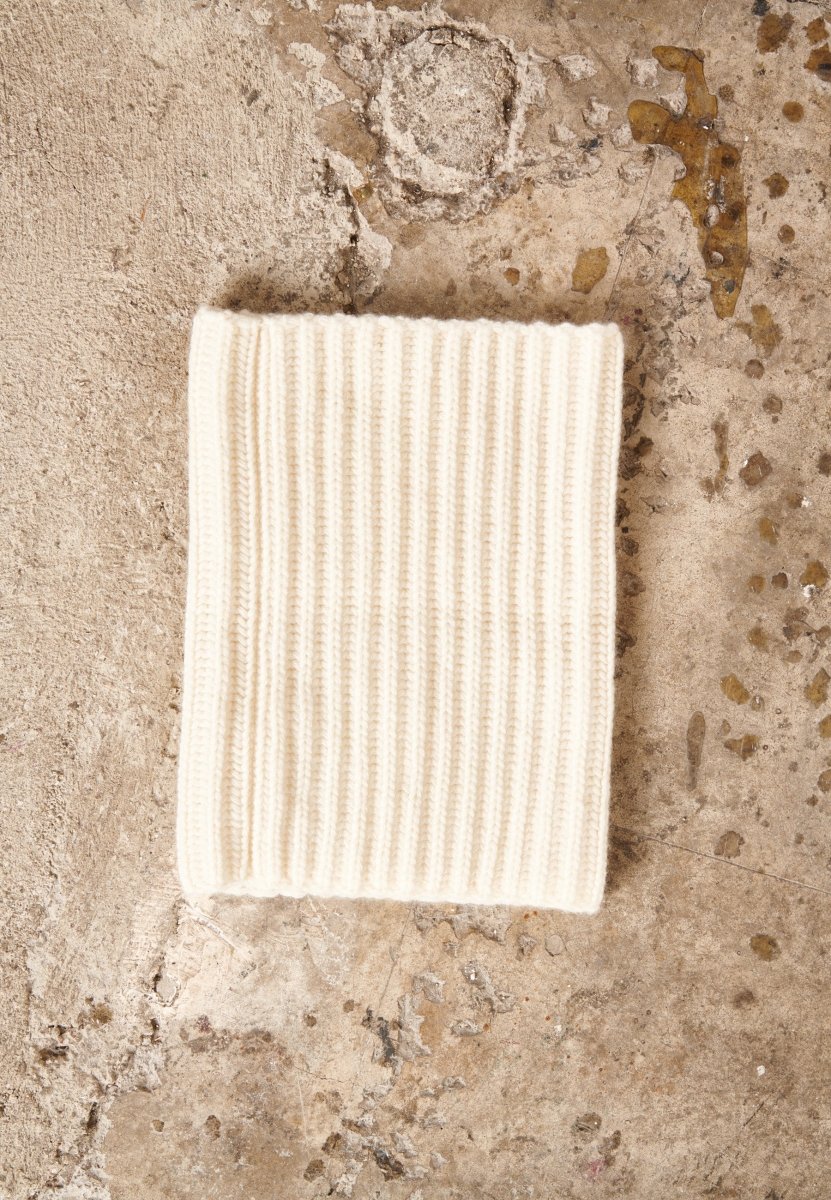 Écharpe cachemire 12 fils écru femme - UNI 18 - Studio cashmere8