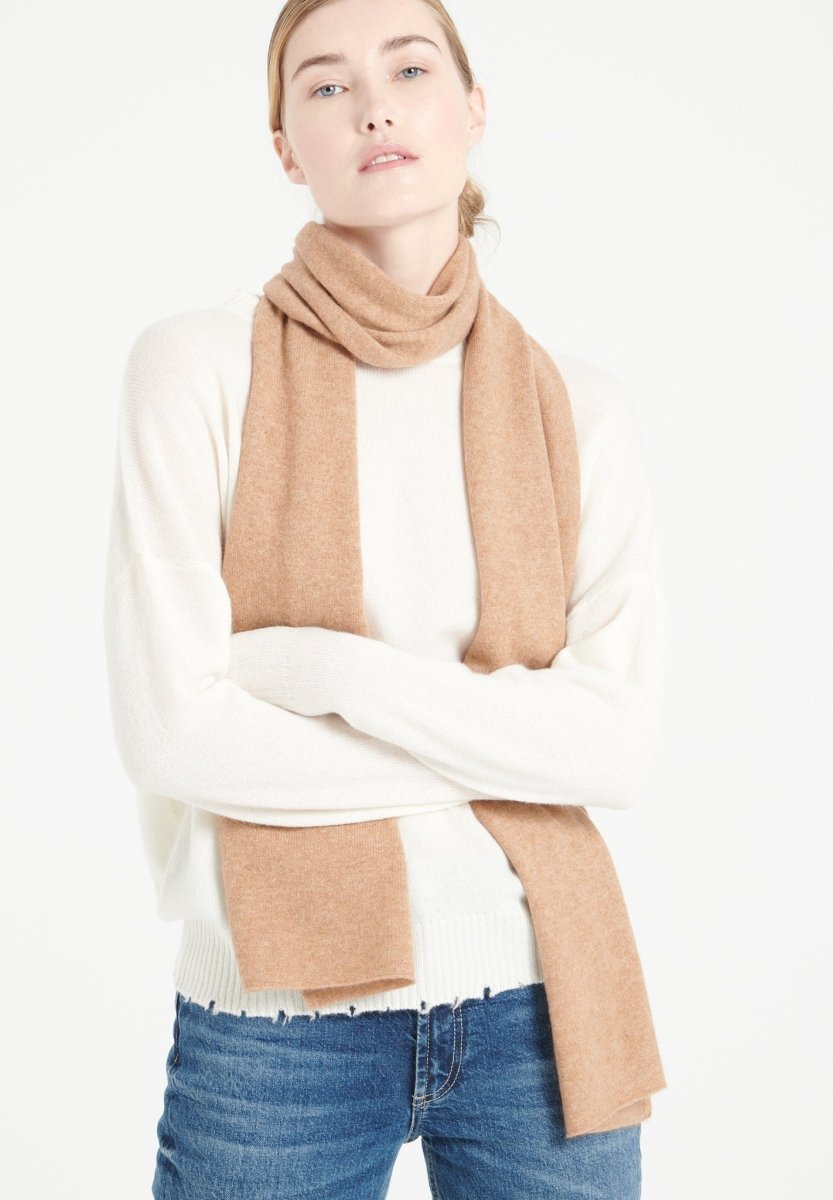 Echarpe en cachemire camel - Studio cashmere8