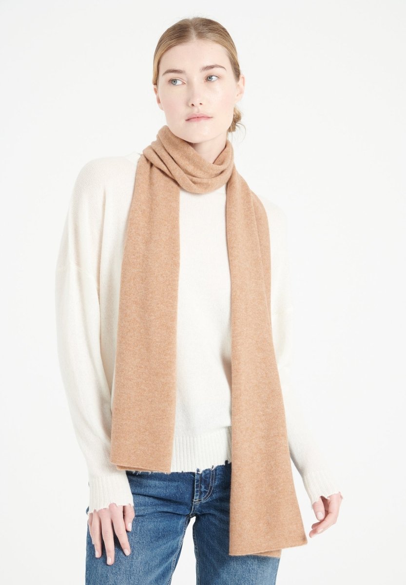 Echarpe en cachemire camel - Studio cashmere8