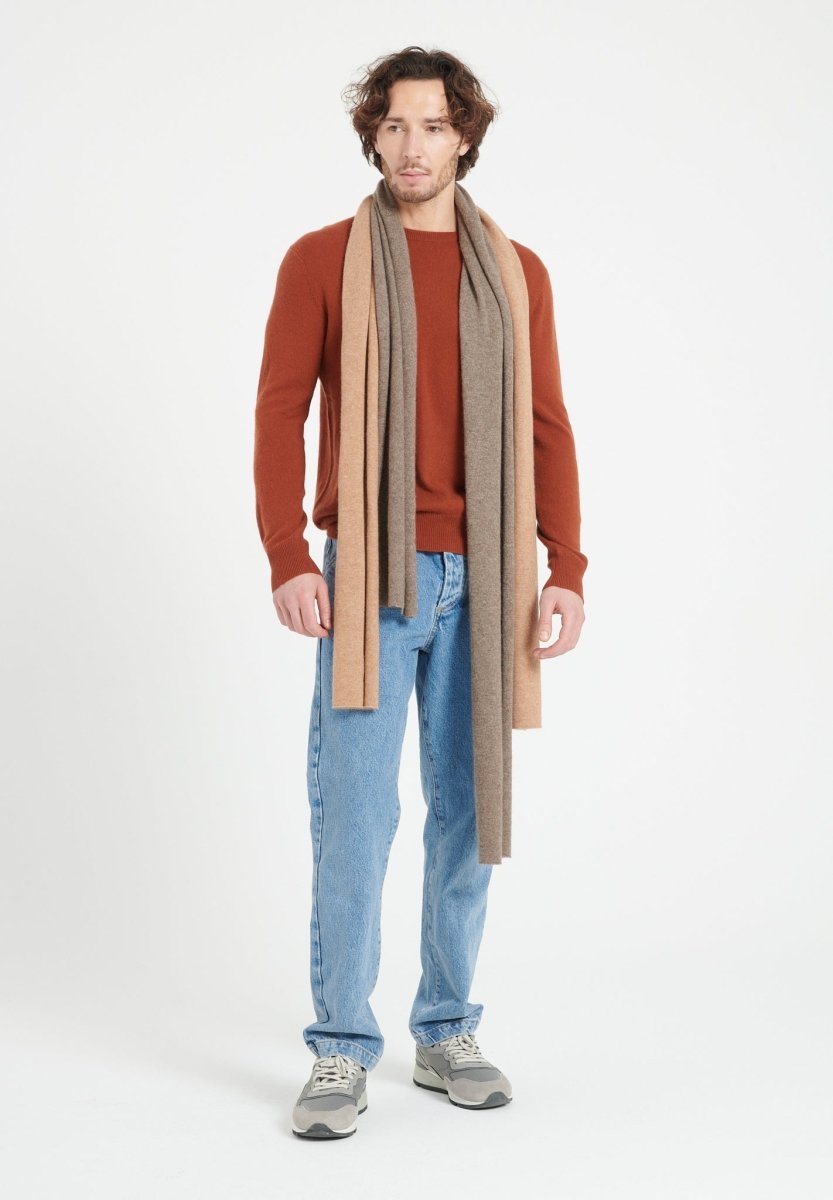 Echarpe en cachemire camel - Studio cashmere8