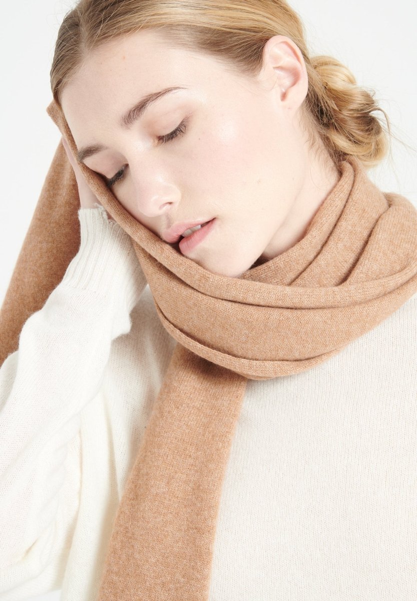 Echarpe en cachemire camel - Studio cashmere8