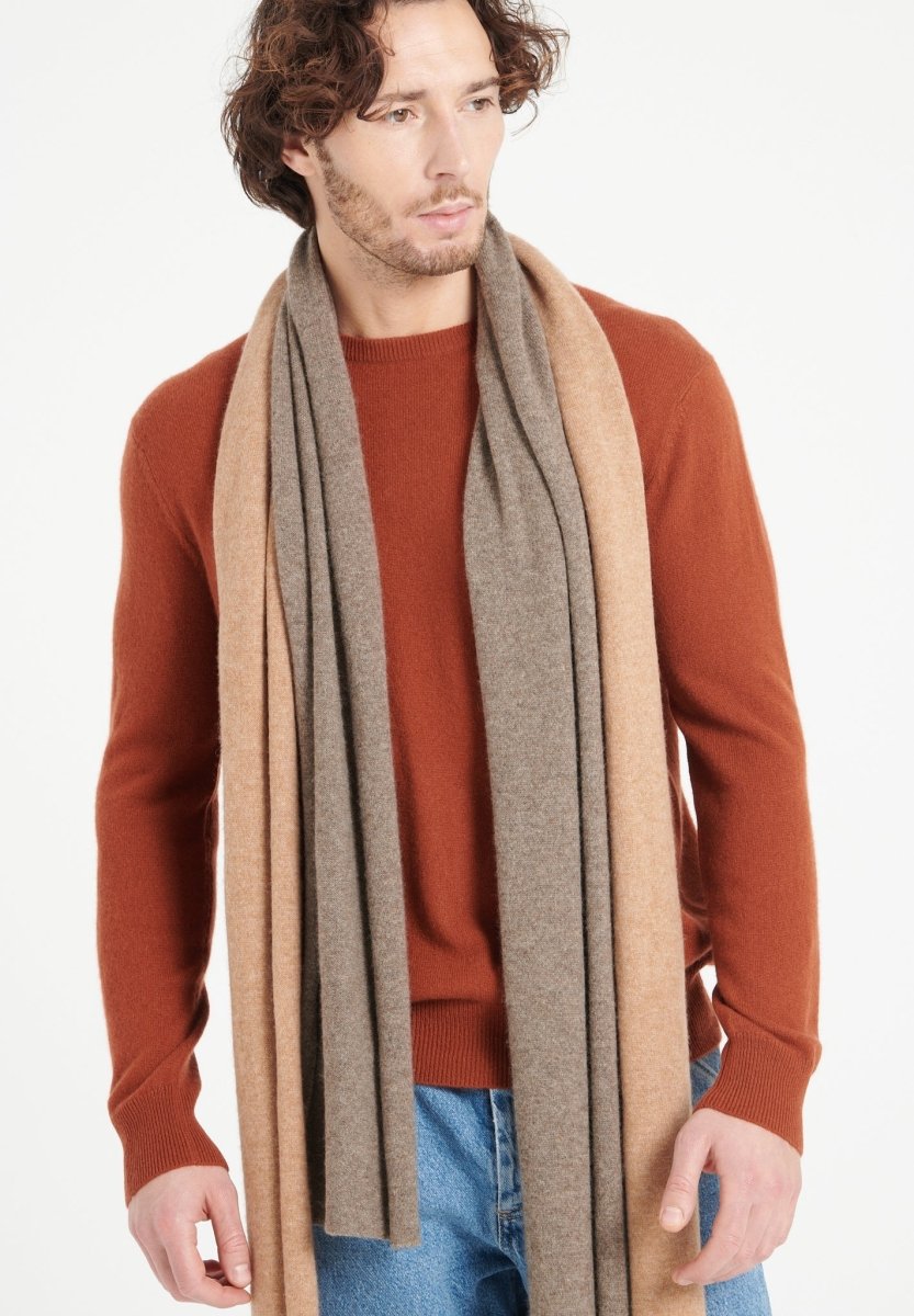 Echarpe en cachemire camel - Studio cashmere8