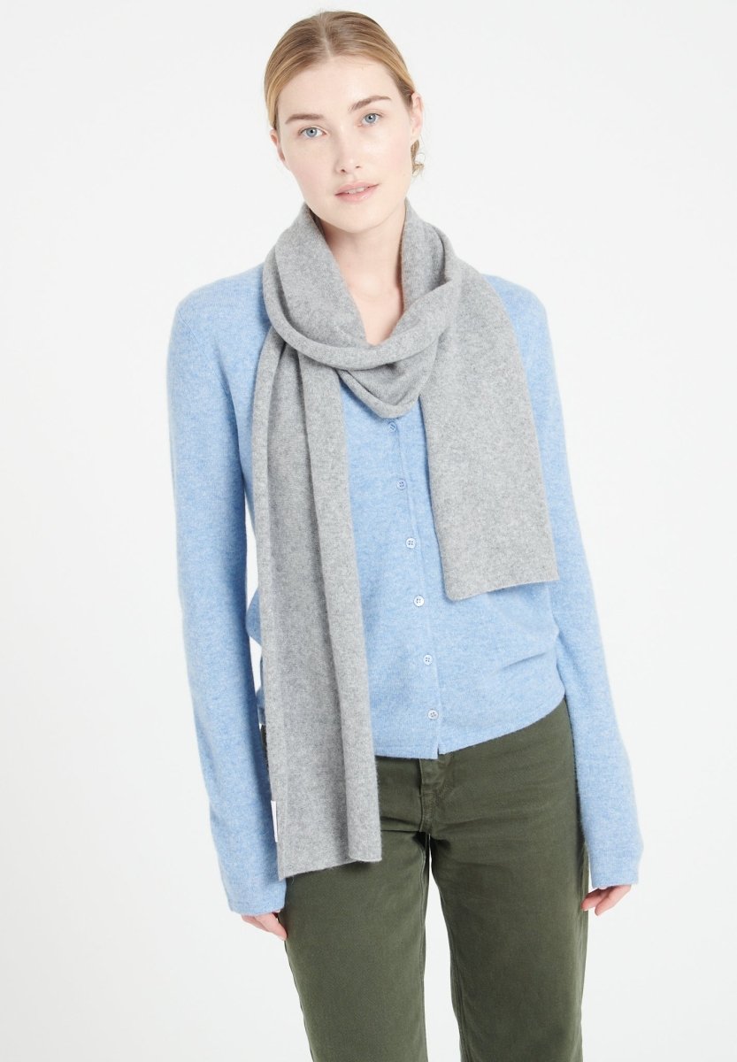 Echarpe en cachemire gris clair - Studio cashmere8