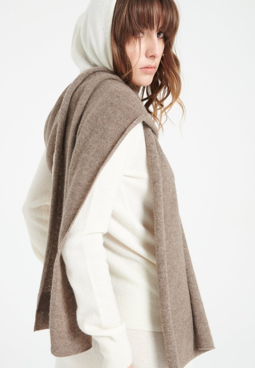 Echarpe en cachemire taupe - Studio cashmere8