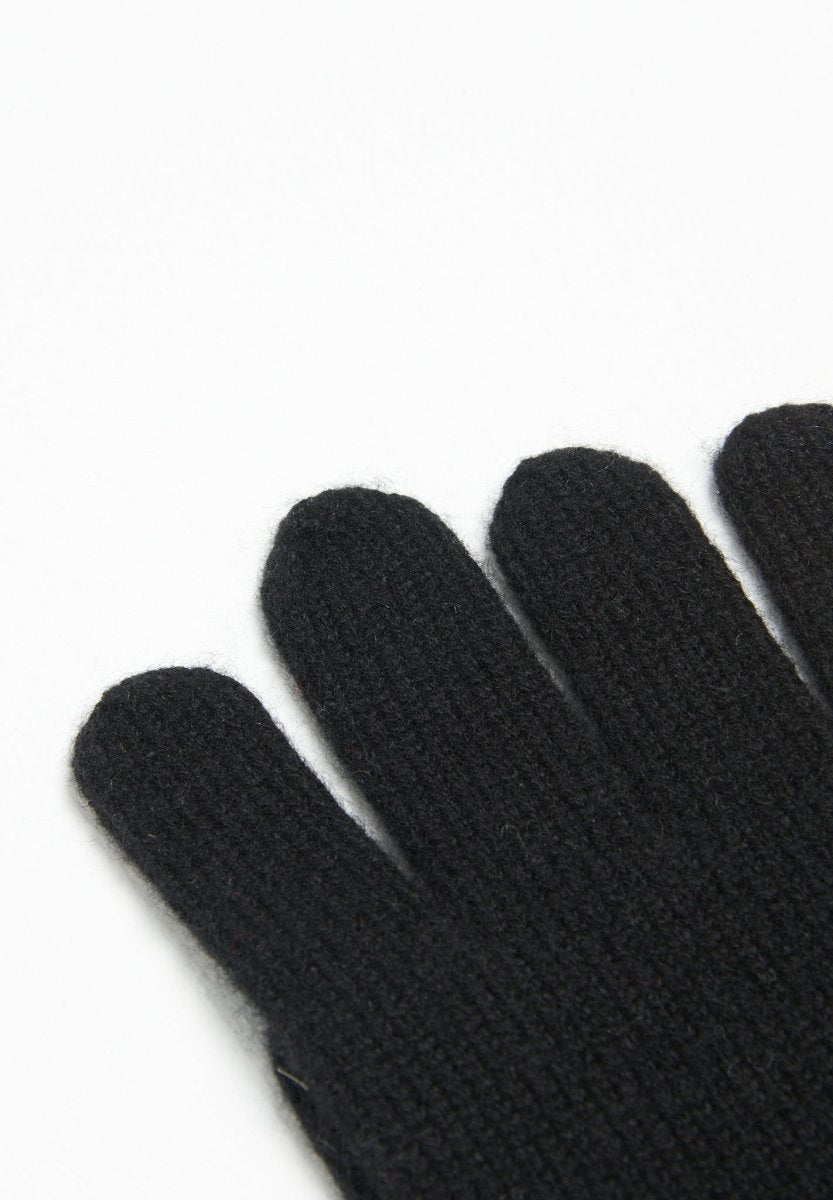 Gants en cachemire 4 fils noir