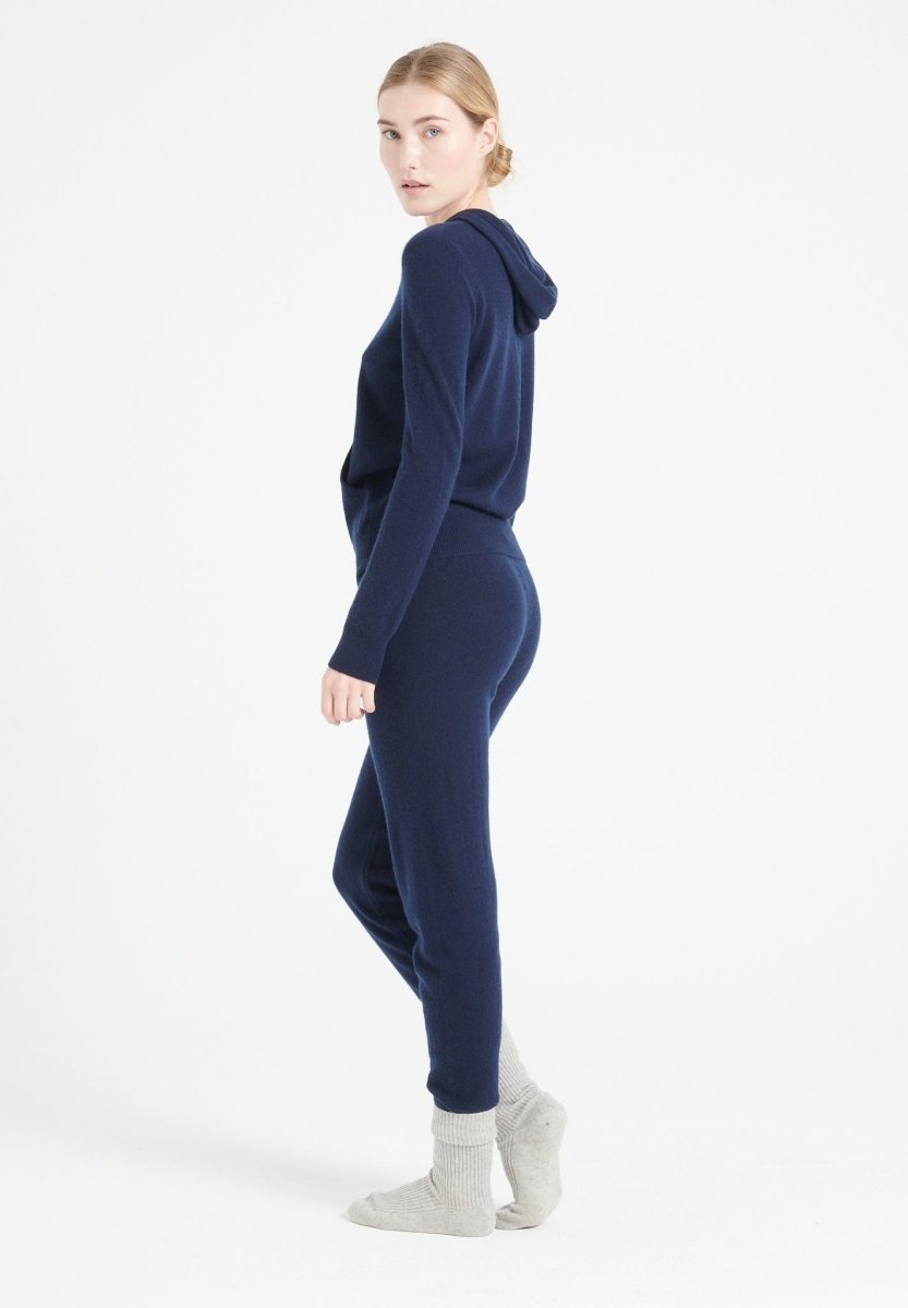 LILLY 11 Pantalon de survêtement en cachemire bleu marine - Studio cashmere8