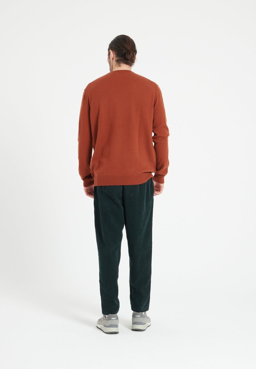 LUKE 12 Pull col rond en cachemire terracotta - Studio cashmere8