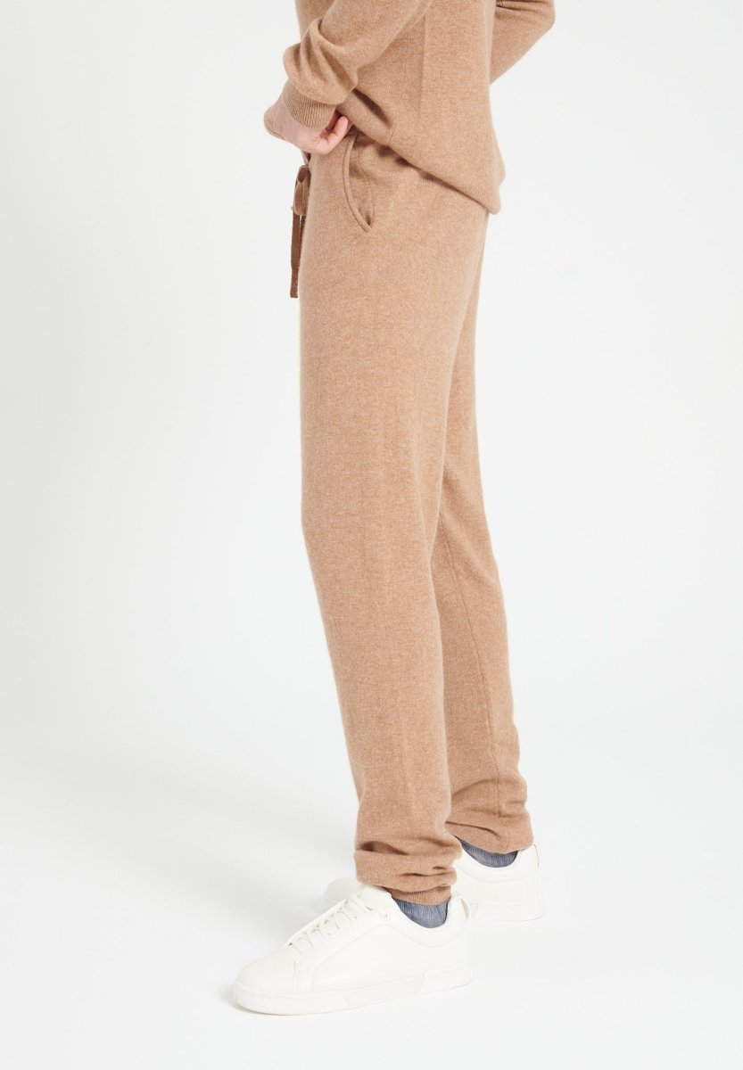 LUKE 7 Pantalon de survêtement en cachemire camel - Studio cashmere8