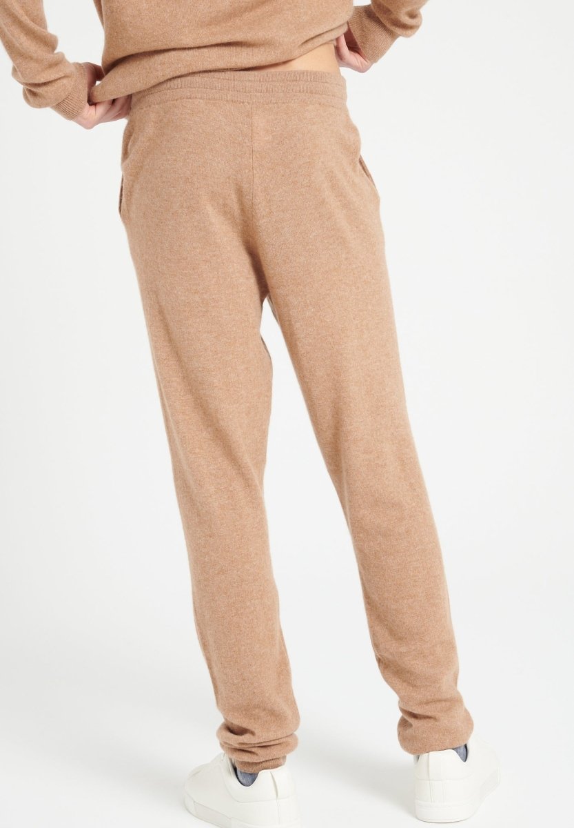 LUKE 7 Pantalon de survêtement en cachemire camel - Studio cashmere8