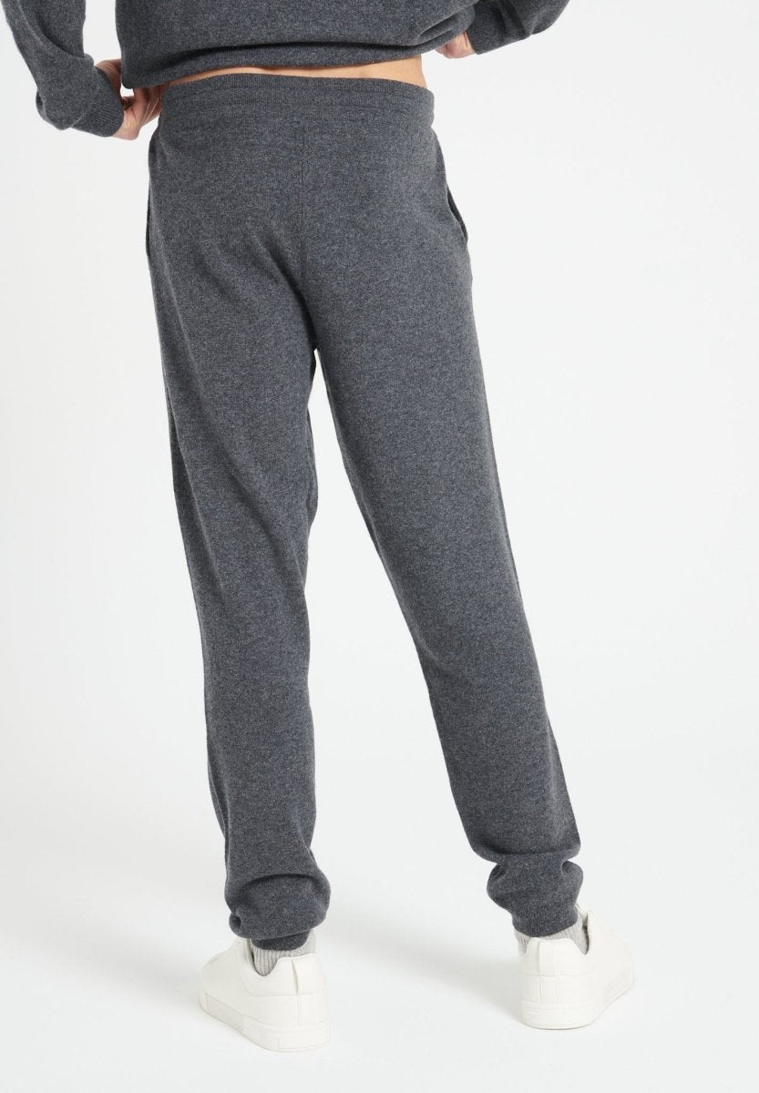 LUKE 7 Pantalon de survêtement en cachemire gris anthracite - Studio cashmere8