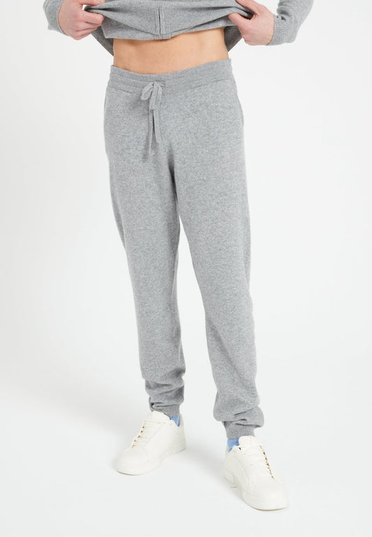 LUKE 7 Pantalon de survêtement en cachemire gris clair - Studio cashmere8