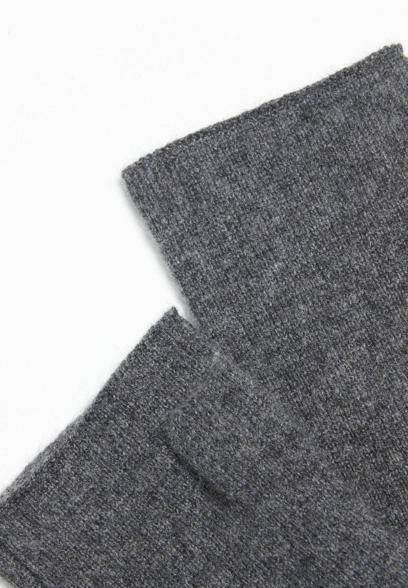 Mitaines en cachemire gris anthracite - Studio cashmere8