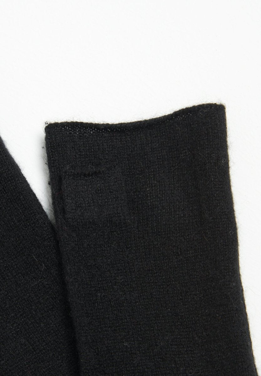 Mitaines en cachemire noir - Studio cashmere8