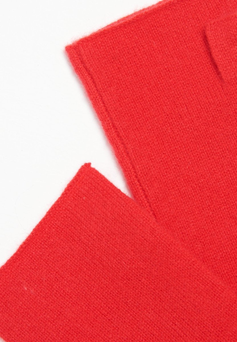 Mitaines en cachemire rouge - Studio cashmere8