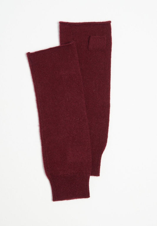 Mitaines en cachemire rouge bordeaux - Studio cashmere8