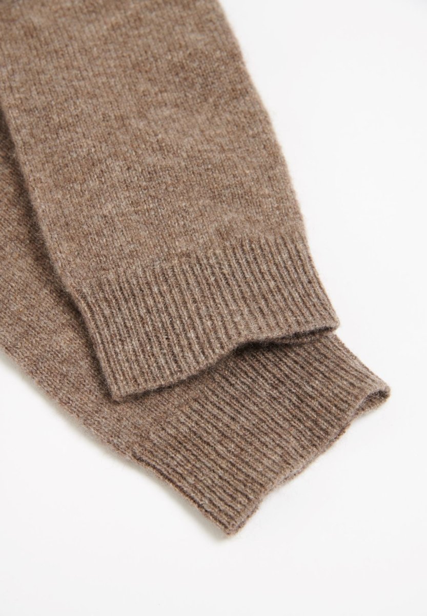 Mitaines en cachemire taupe - Studio cashmere8