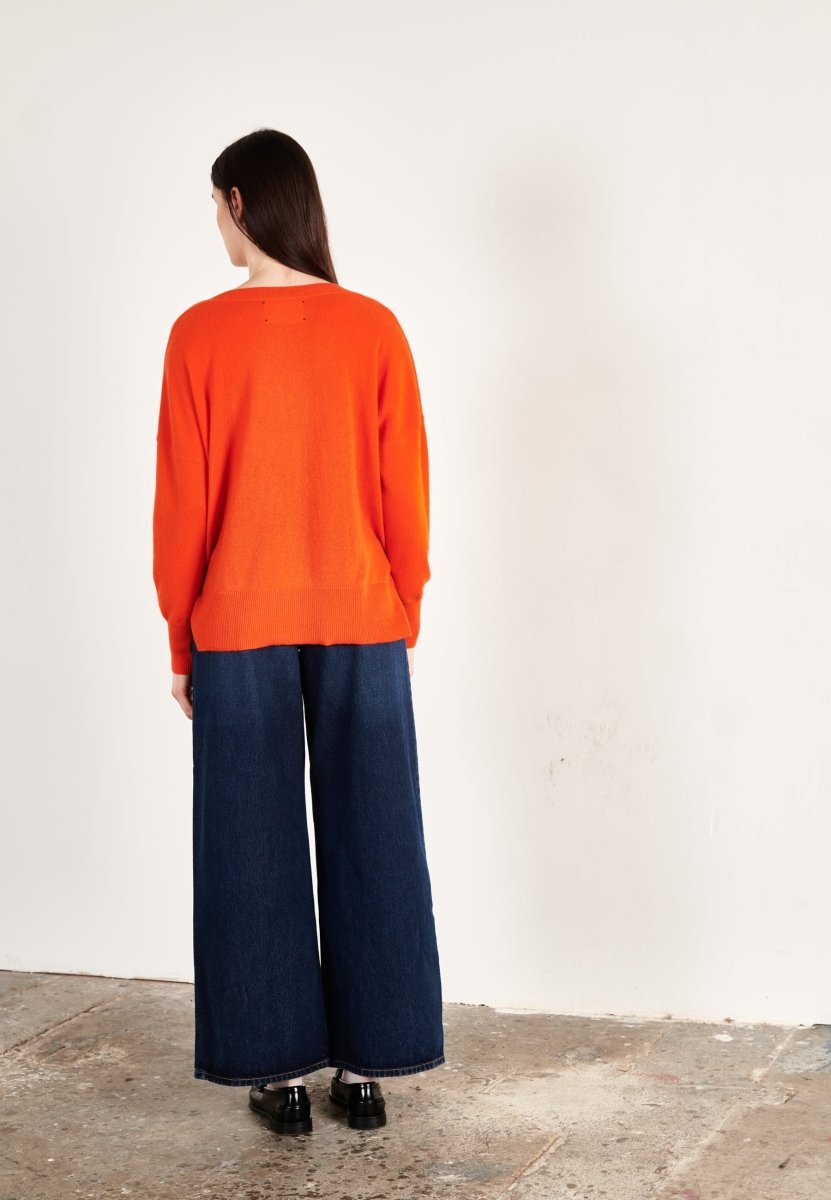 Pull col V cachemire mandarine femme - HANA 1 - Studio cashmere8