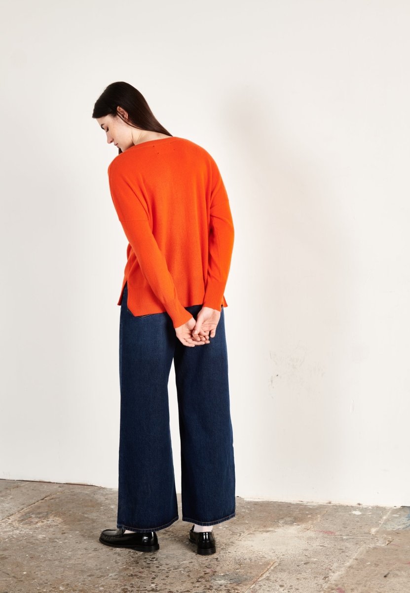 Pull col V cachemire mandarine femme - HANA 1 - Studio cashmere8