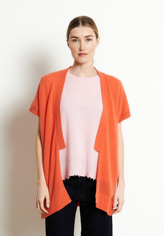 RIA 4 Kimono en cachemire mandarine - Studio cashmere8