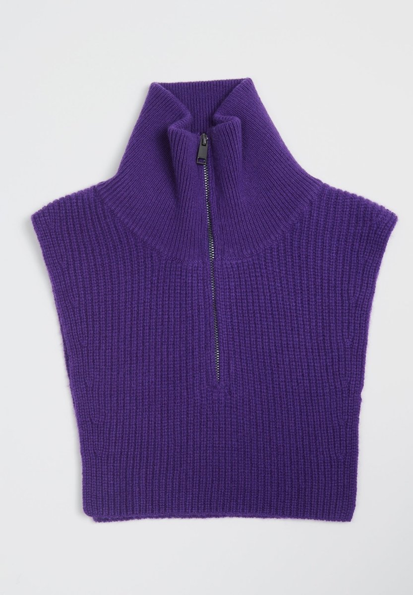 ZAYA 1 Snood en cachemire 4 fils violet - Studio cashmere8