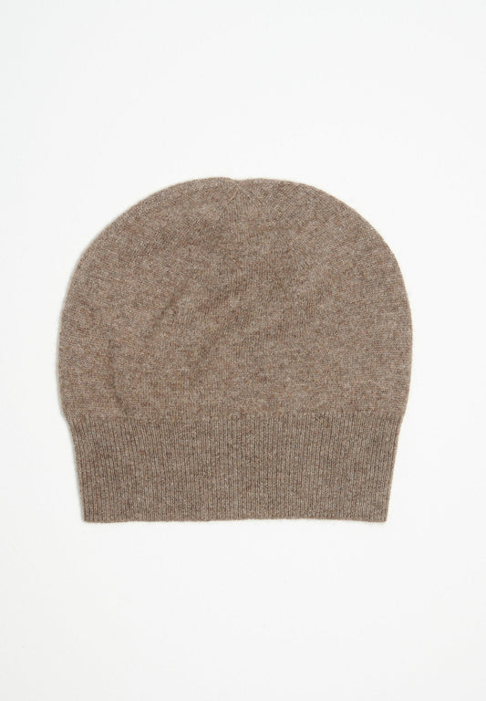 Bonnet en cachemire taupe