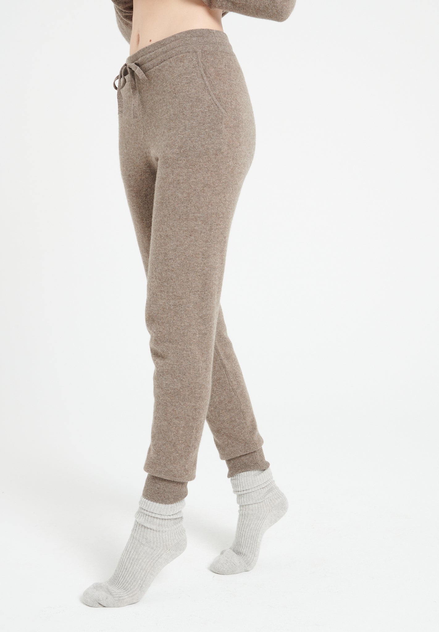 LILLY 11 Pantalon de survêtement taupe